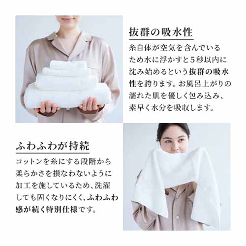 オーガニックコットンフェイスタオルの画像