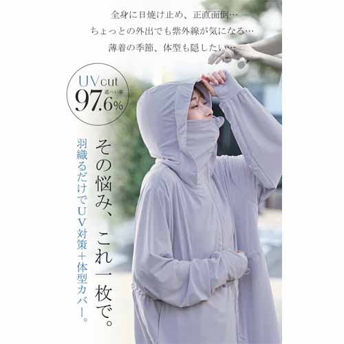 UVカットパーカーに関する画像