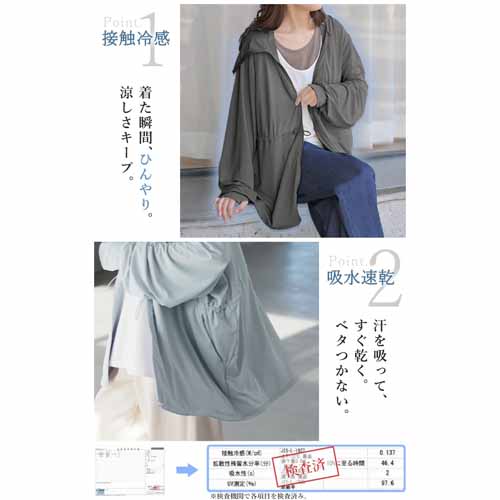 UVカットパーカーに関する画像