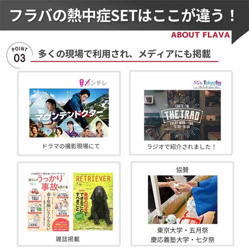 熱中症応急処置セットに関する画像