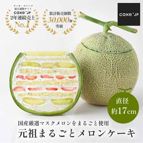 メロンケーキの画像