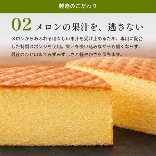 メロンケーキの画像