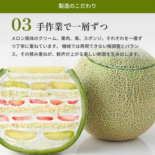 メロンケーキの画像